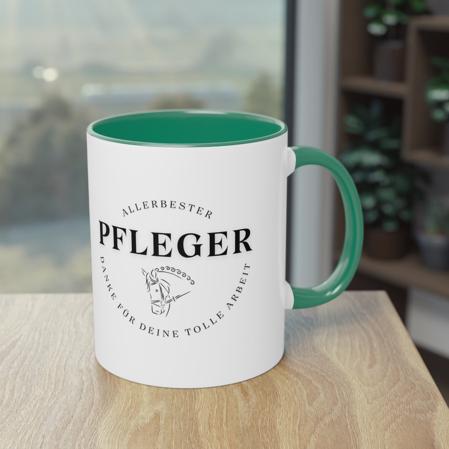 "Danke-Tasse" Pfleger zweifarbig 0,33l