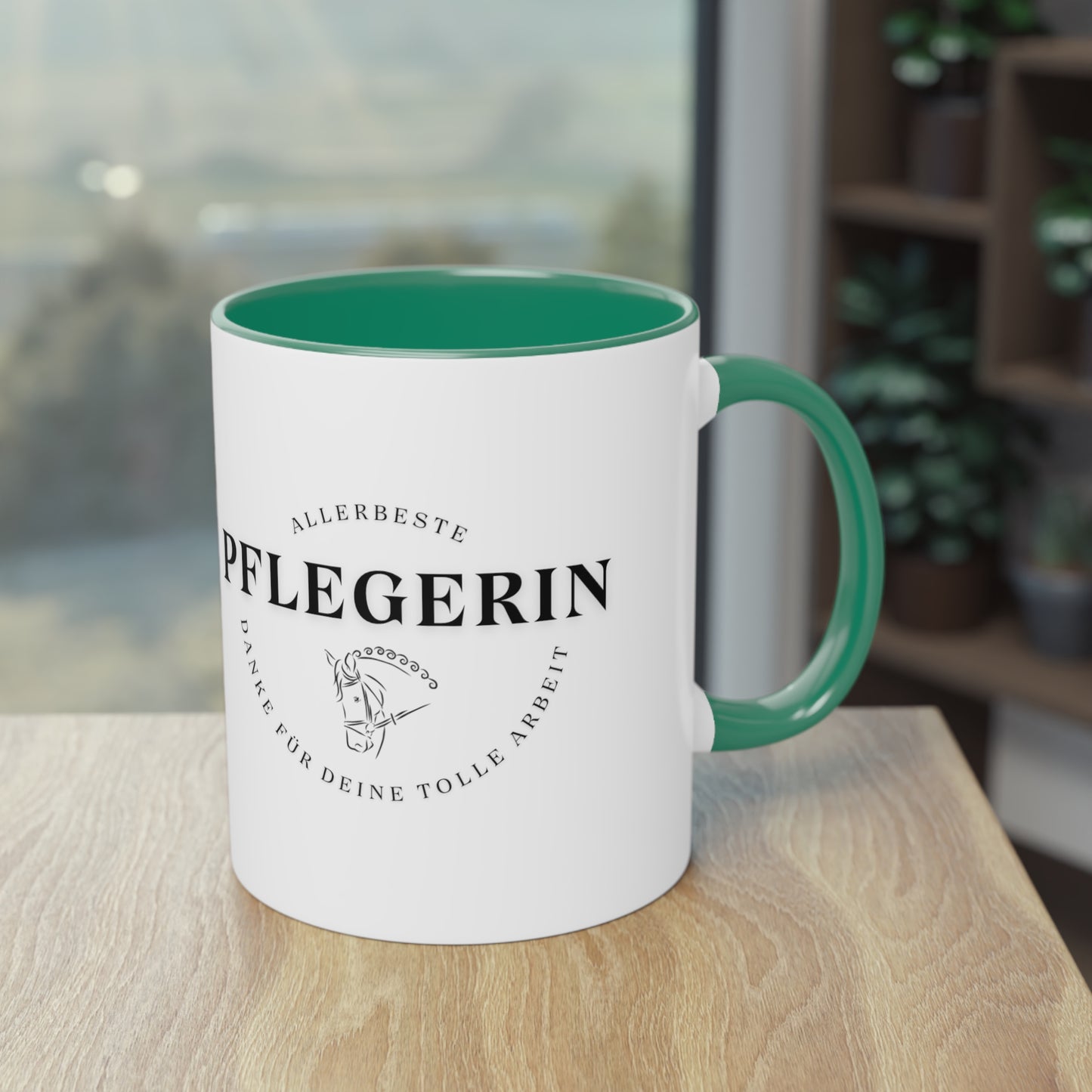 "Danke-Tasse" Pflegerin zweifarbig 0,33l