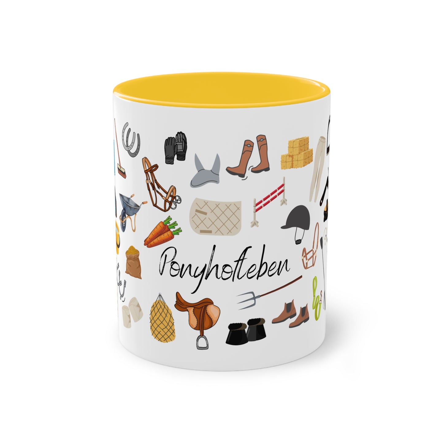 Tasse "Ponyhofleben" zweifarbig 0,33l