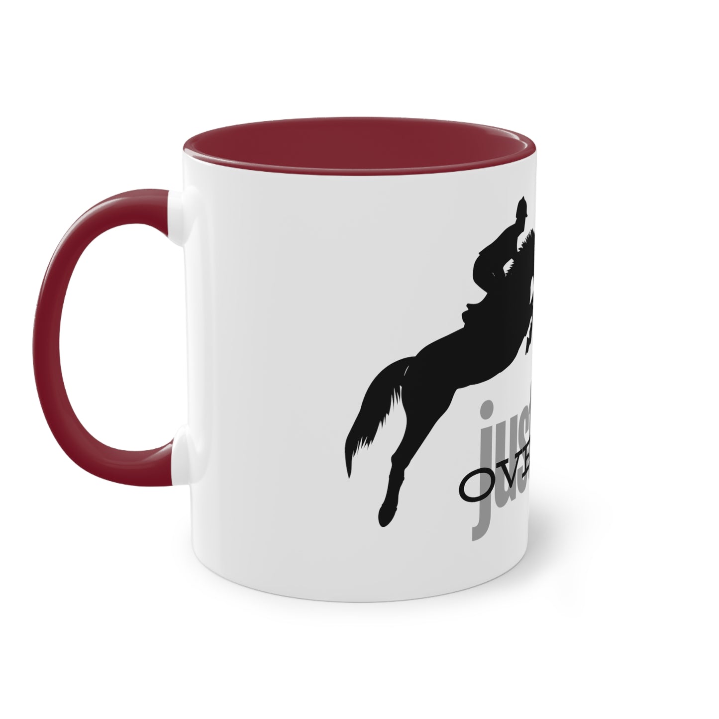 Tasse "just get over it" zweifarbig 0,33l