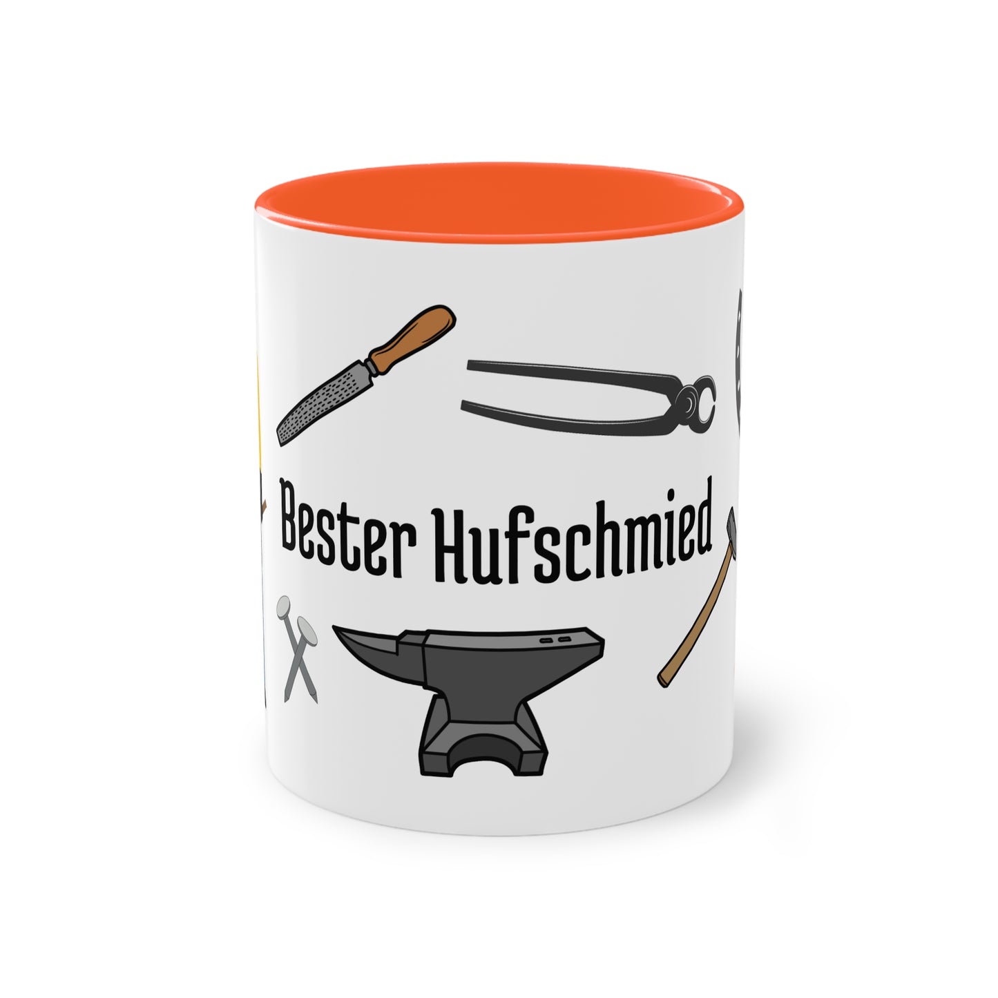 Tasse "Bester Hufschmied" zweifarbig 0,33l