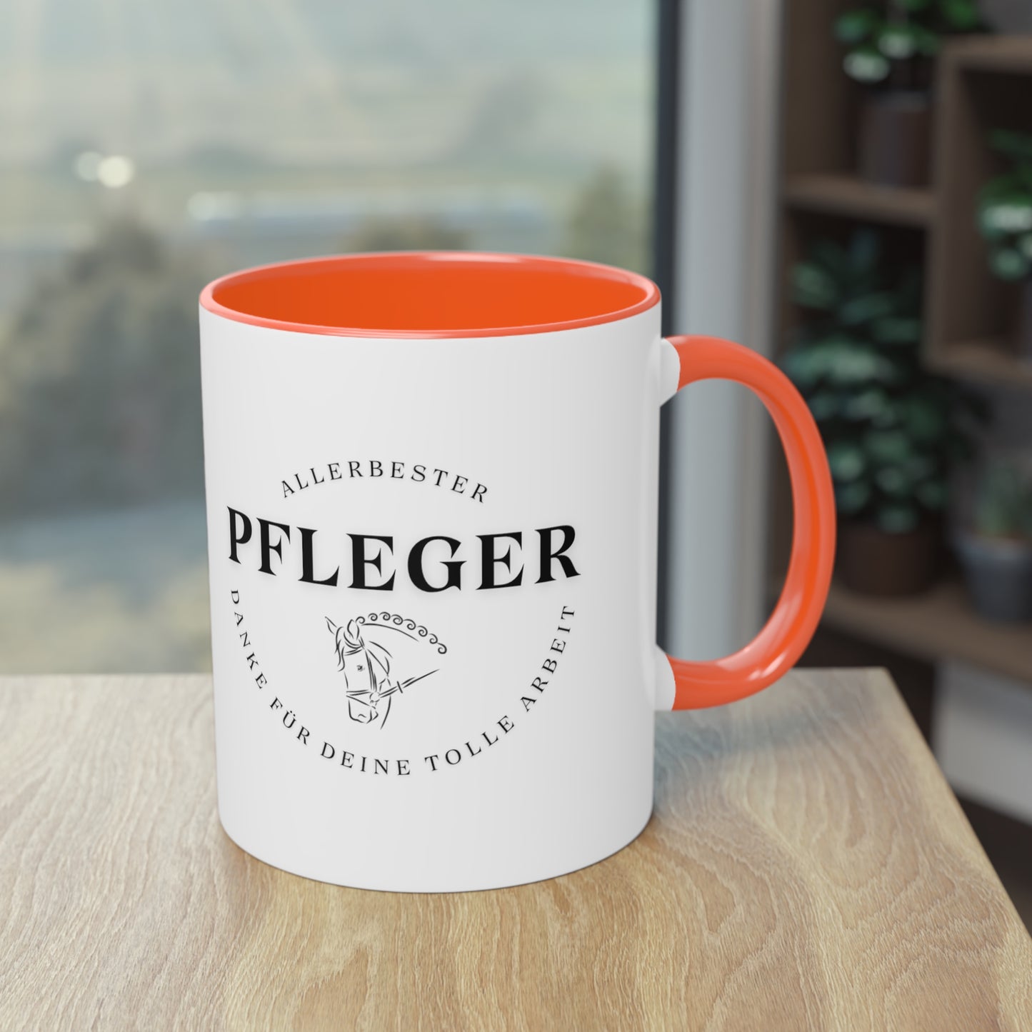 "Danke-Tasse" Pfleger zweifarbig 0,33l