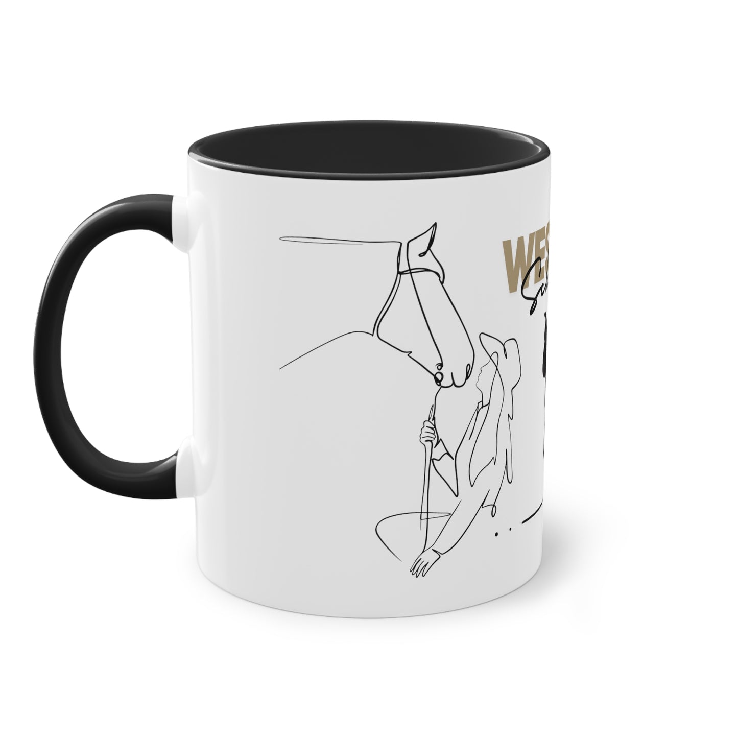 Tasse "Western Schwestern" zweifarbig 0,33l